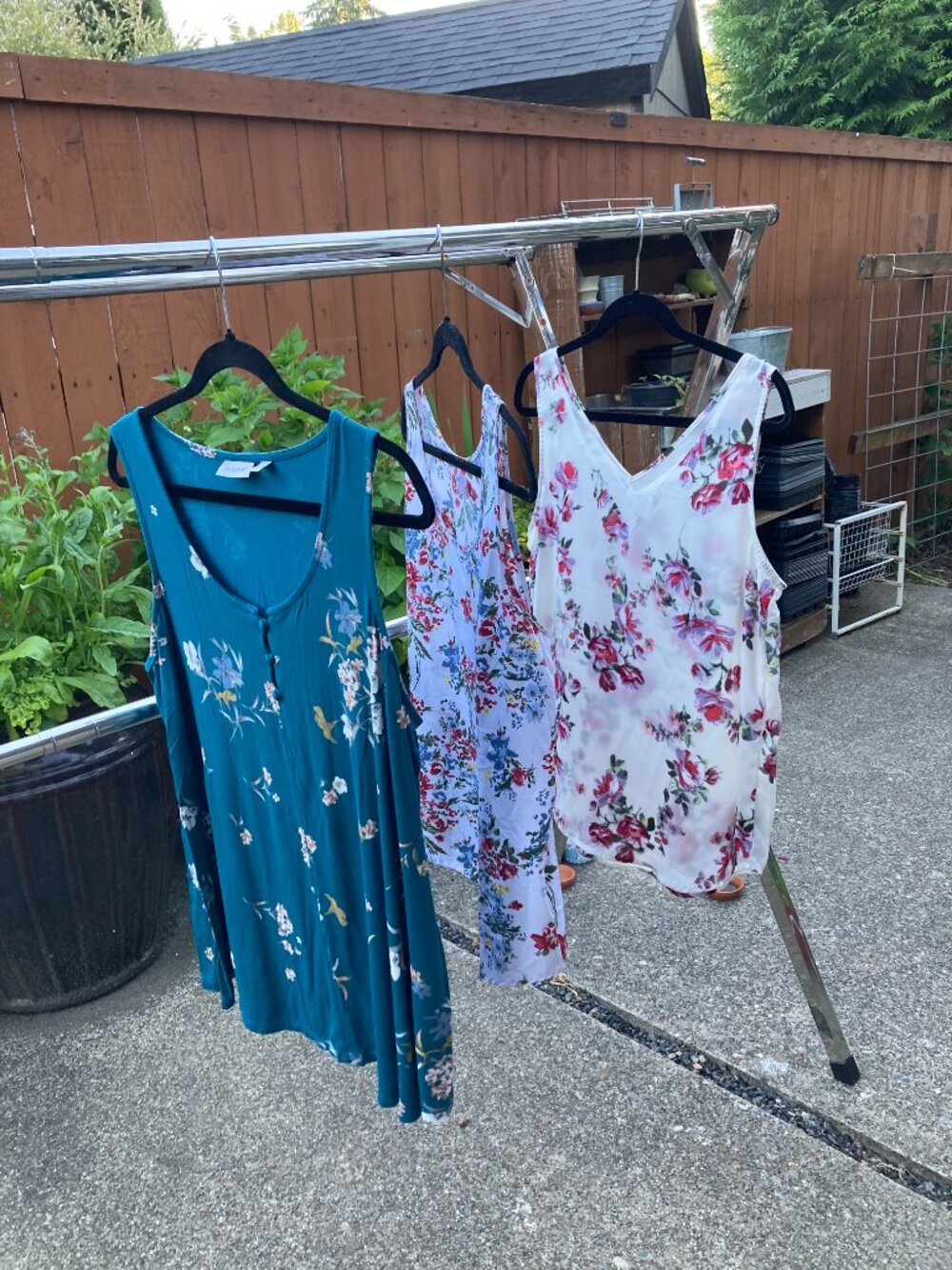 LOT 3 Floral sleeveless tunic Top Bundle XL